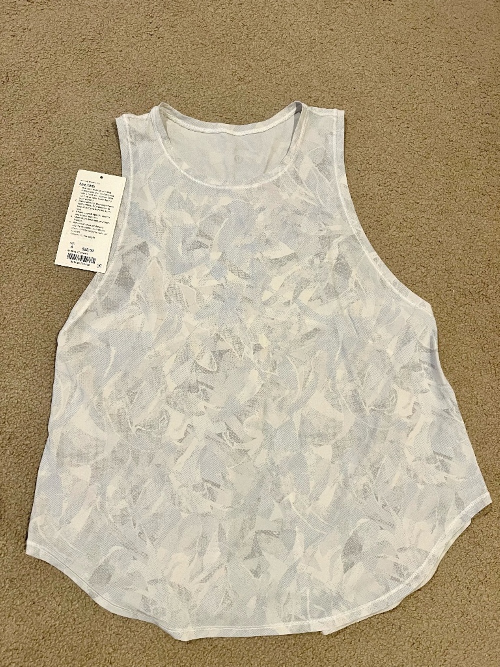 Lululemon Ace Tank Jasmine White Multi / White - Picture 5 of 8